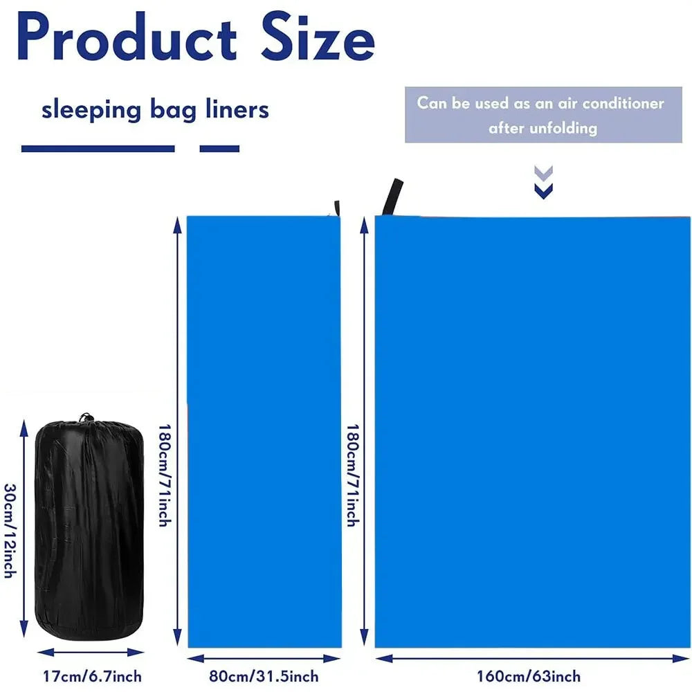 Ultralight Fleece Sleeping Bag Liner – Warm, Portable & Soft for Camping & Travel