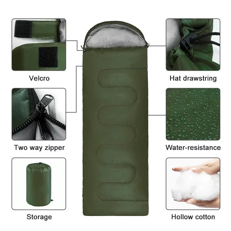 Ultralight 4-Season Camping Sleeping Bag – Waterproof, Warm & Compact