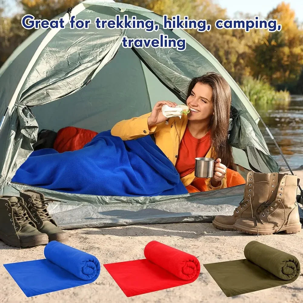 Ultralight Fleece Sleeping Bag Liner – Warm, Portable & Soft for Camping & Travel