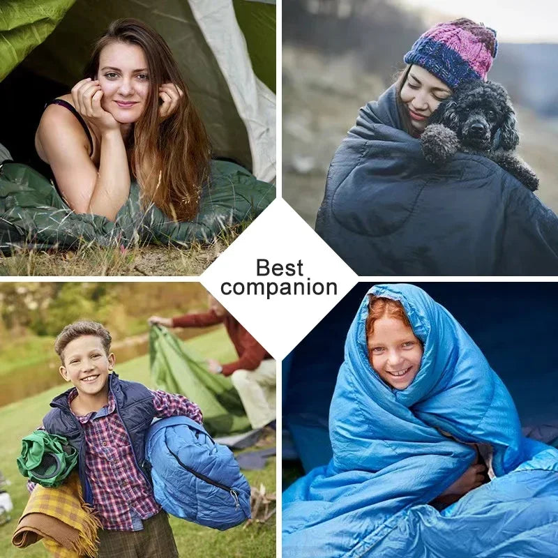 4-Season Lightweight Camping Sleeping Bag – Warm & Compact
