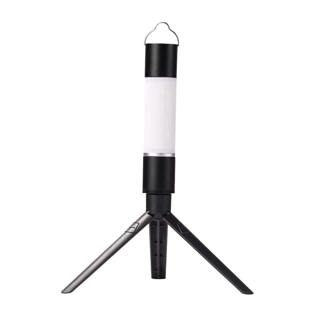 Rechargeable LED Torch – Telescopic Camping Light with Tripod Nut & Table Mode
