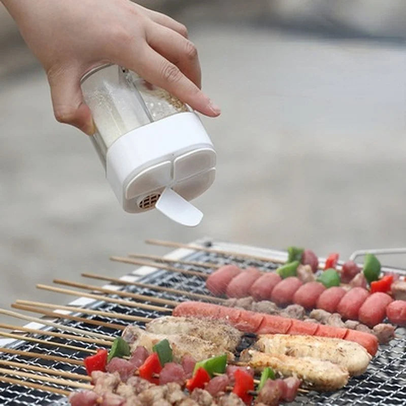 Travel Camping Spice Kit Seasoning Spice Shaker 1PC 4 in 1 Plastic Dispenser Camping Spice Containers