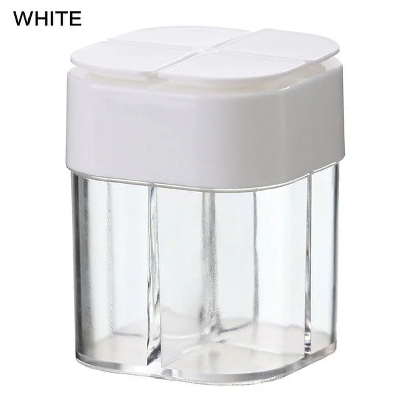 Travel Camping Spice Kit Seasoning Spice Shaker 1PC 4 in 1 Plastic Dispenser Camping Spice Containers