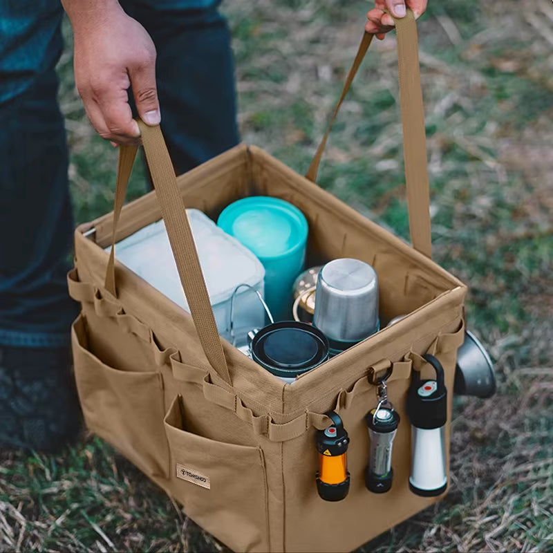 TOMSHOO Camping Tool Bag Camping Gear Tool Storage Bag Box Carry Case Camping Gear Storage Bag Outdoor Tool Bag
