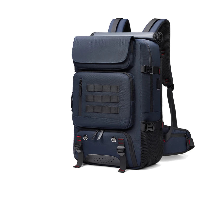 Men Travel Backpack Waterproof 17 Inch Business Laptop Backpack with Separate Shoe Bag USB Charging 50L Outdoors Hiking Backpack