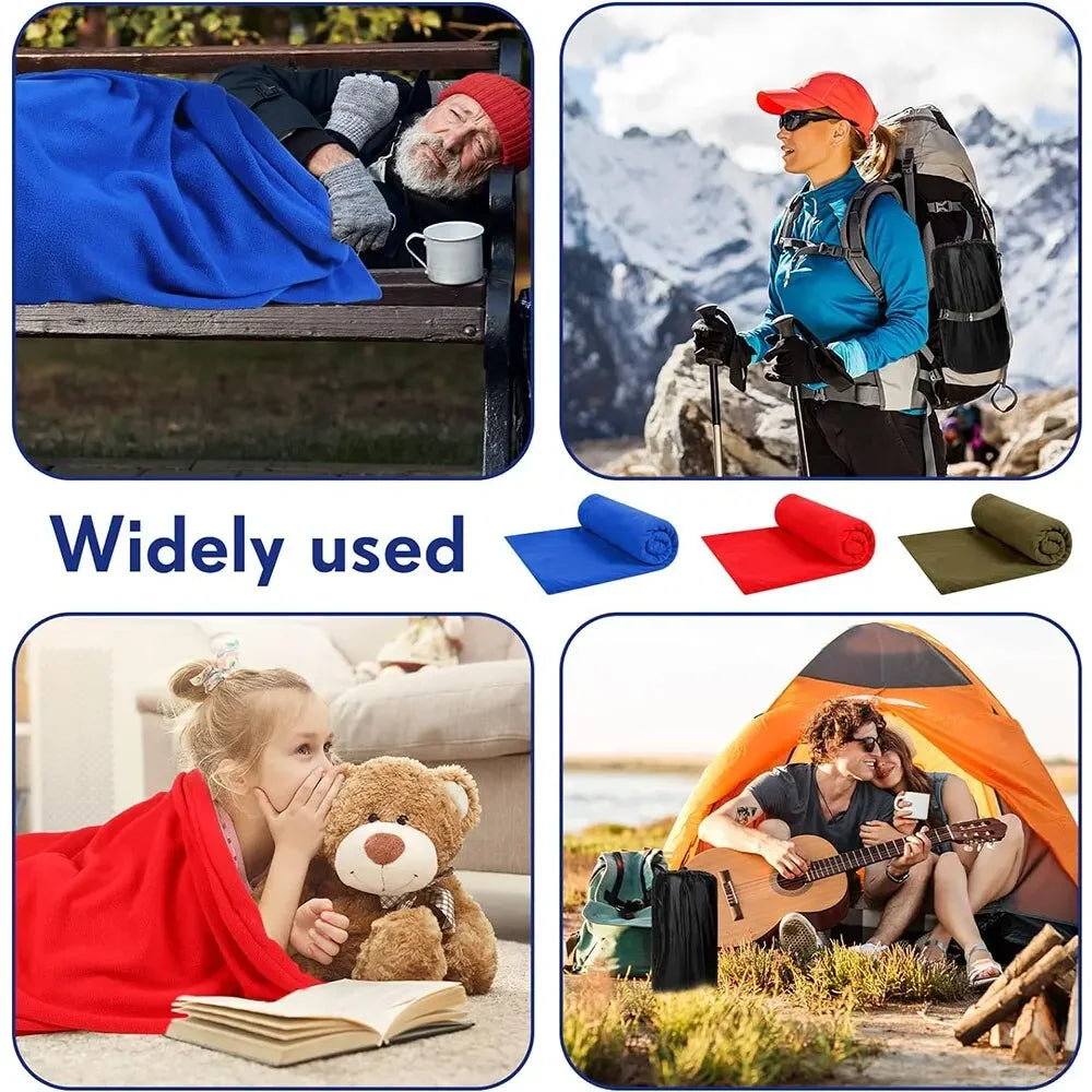Ultralight Fleece Sleeping Bag Liner – Warm, Portable & Soft for Camping & Travel