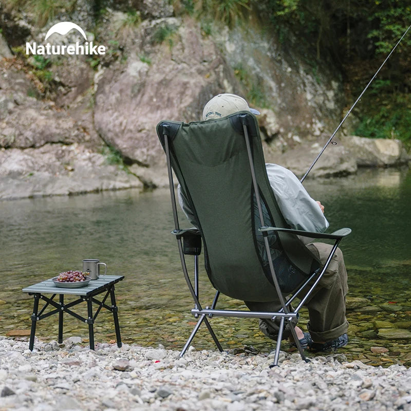 Plus Size Ultralight Camping Chair – Wide Folding Outdoor Seat