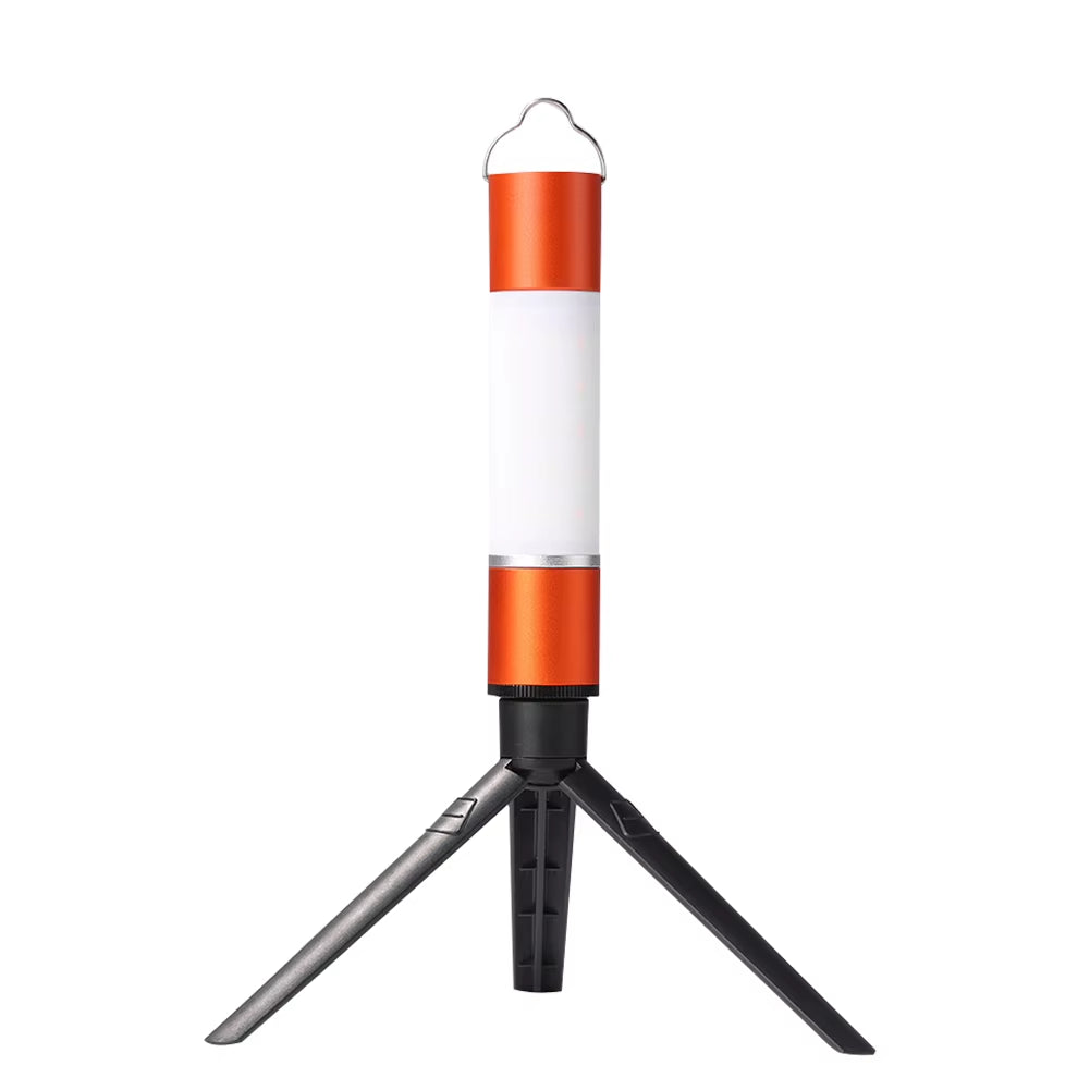 Rechargeable LED Torch – Telescopic Camping Light with Tripod Nut & Table Mode