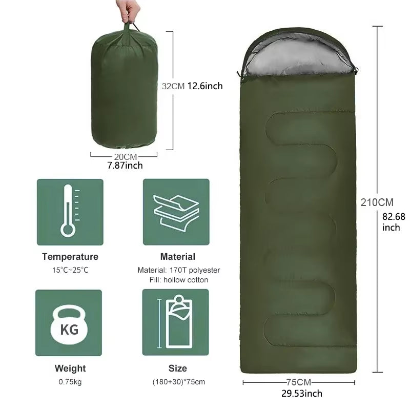 Ultralight 4-Season Camping Sleeping Bag – Waterproof, Warm & Compact