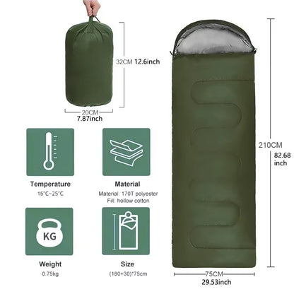 Ultralight 4-Season Camping Sleeping Bag – Waterproof, Warm & Compact