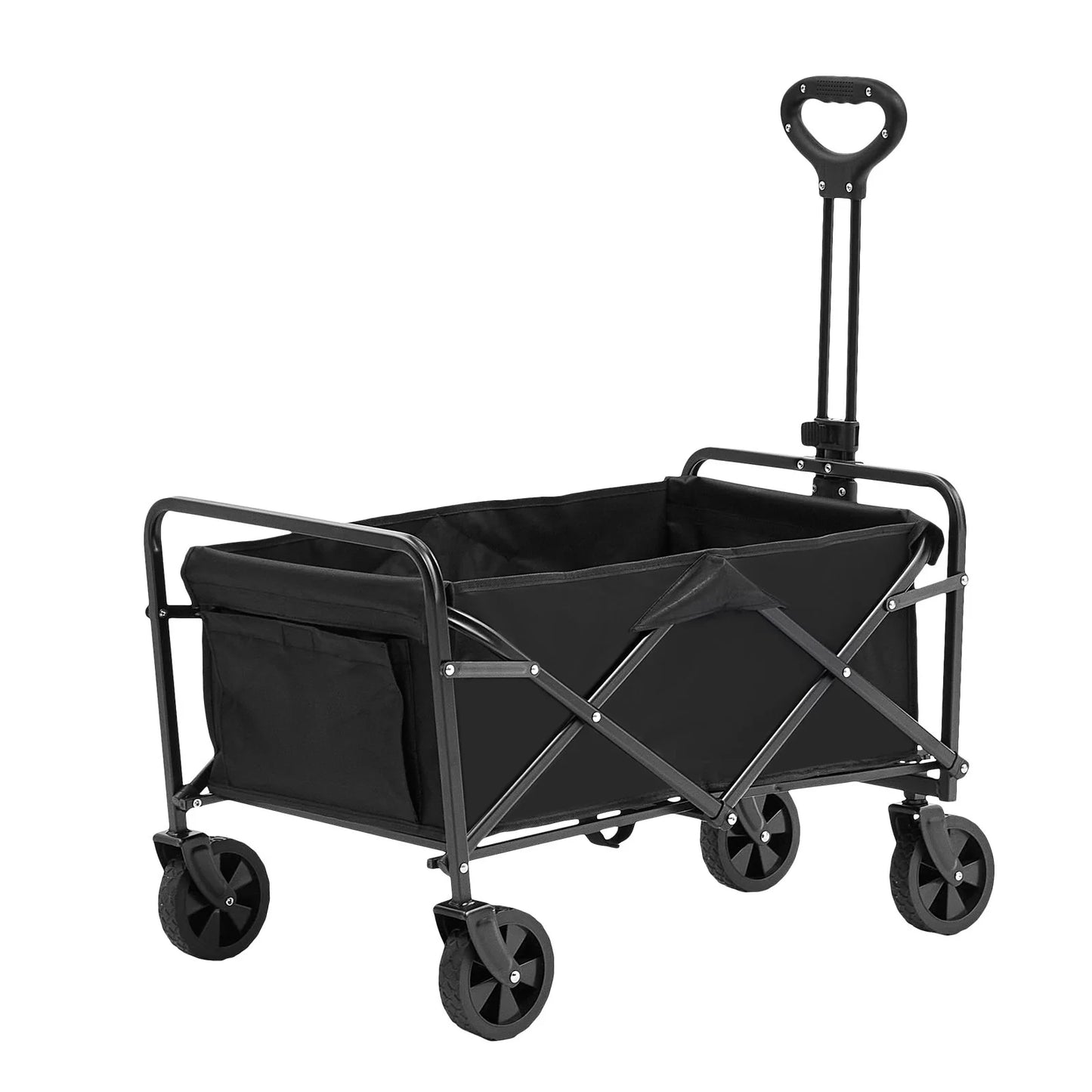 VEVOR Folding Utility Wagon – All-Terrain Cart, 220 lbs Capacity