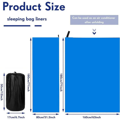 Ultralight Fleece Sleeping Bag Liner – Warm, Portable & Soft for Camping & Travel