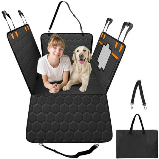 VEVOR Dog Car Seat Cover – 54x25.6 in, Waterproof 600D Back Seat Protector