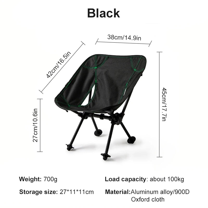 Children’s Folding Camp Chair – Compact Moon Design with Backrest