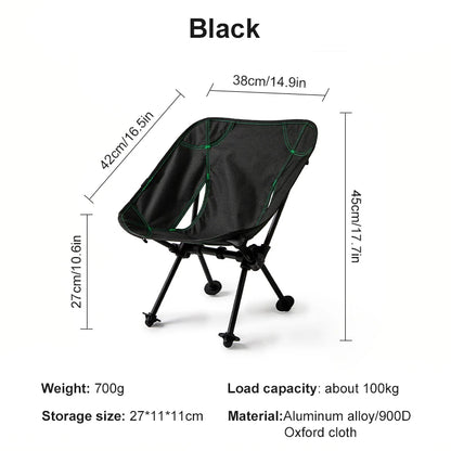 Children’s Folding Camp Chair – Compact Moon Design with Backrest