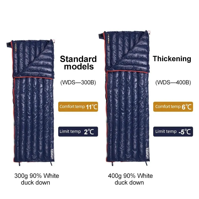 Ultralight Down Sleeping Bag – Waterproof & Compact for Camping