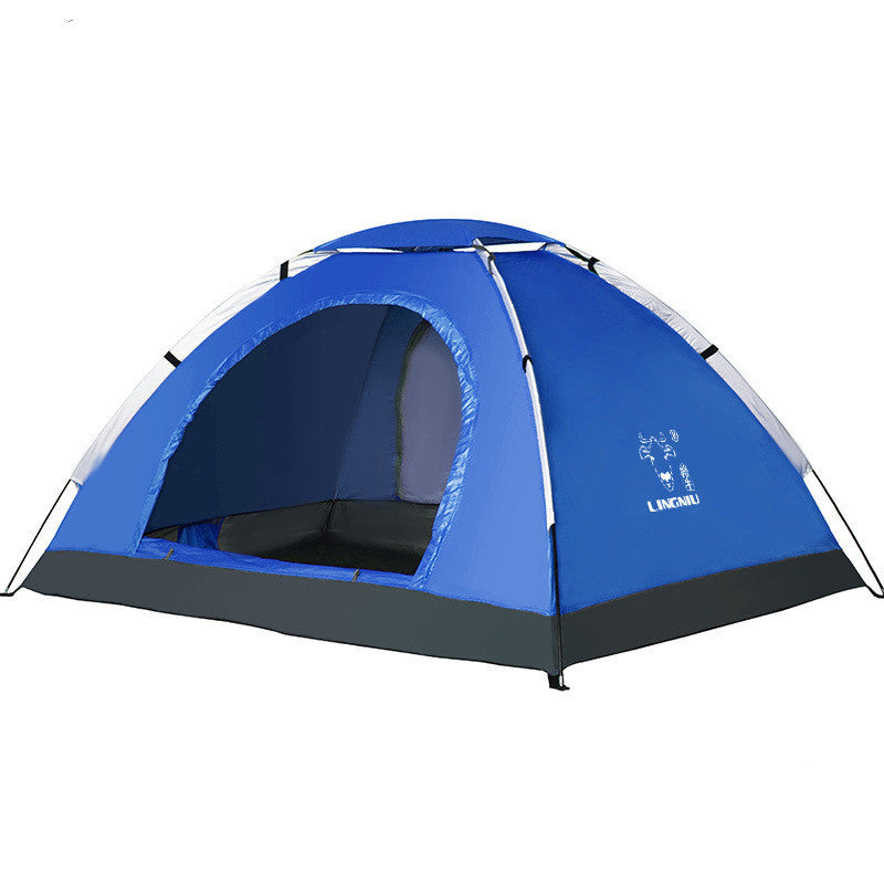 Single-Layer Lightweight Camping Tent – Ideal for Outdoor, Beach & Hiking Trips 3-4 person