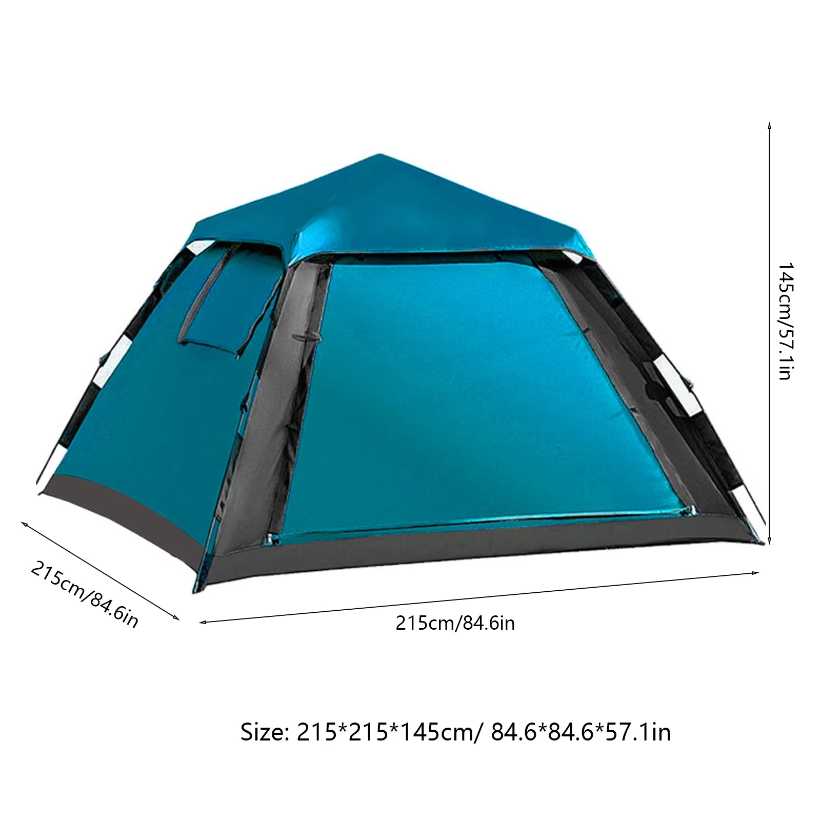 Hydraulic Canopy Tent Outdoor Automatic Quick Open Tent Waterproof Camping Tent 3-4 Person Instant Setup Tent Instant Setup Tent