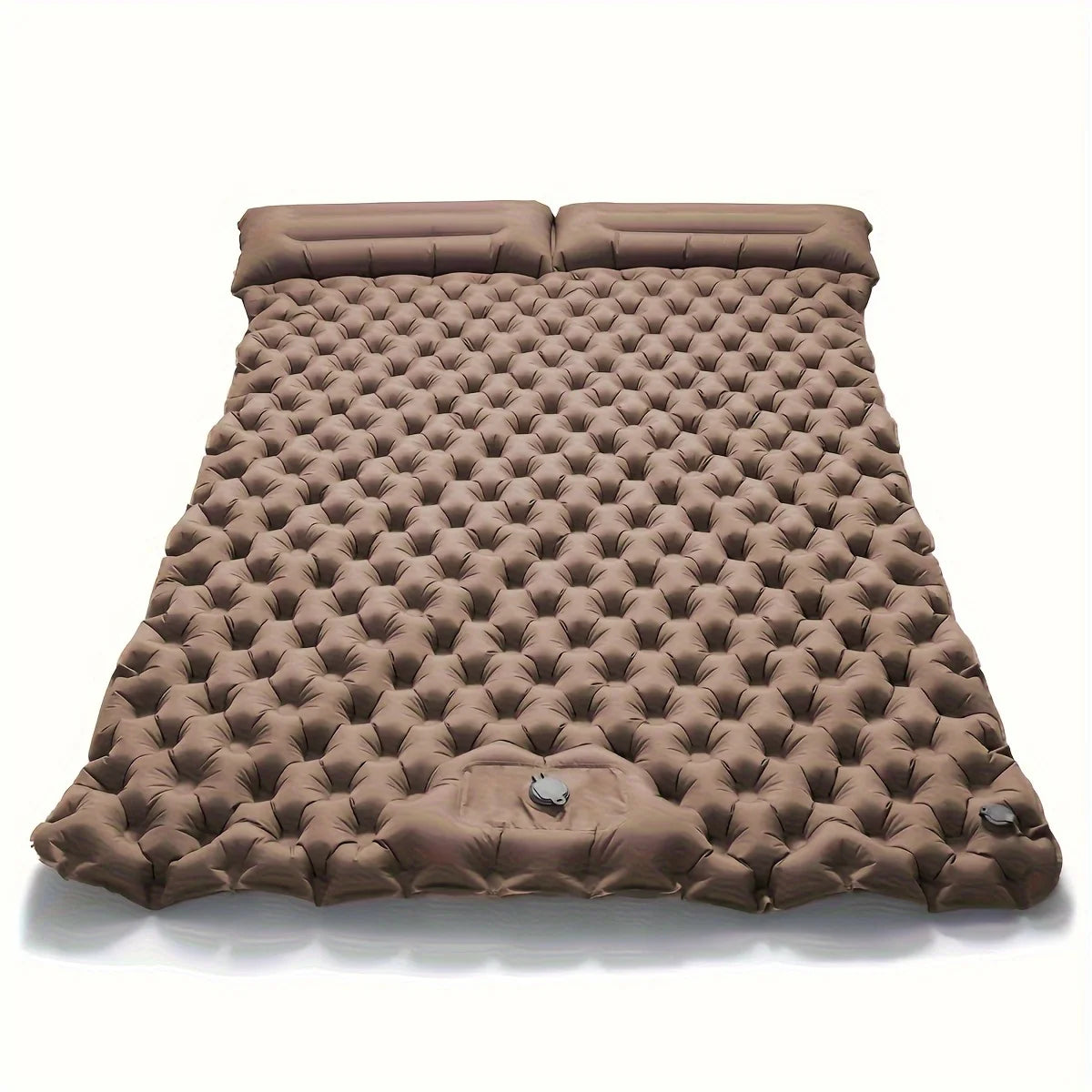 Double Inflatable Mattress with Built-In Pillow & Pump – Outdoor Sleeping Pad for Camping, Hiking, Travel