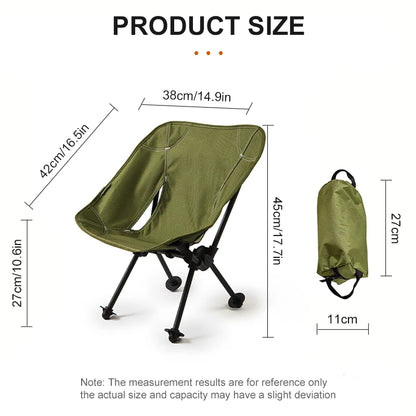 Children’s Folding Camp Chair – Compact Moon Design with Backrest