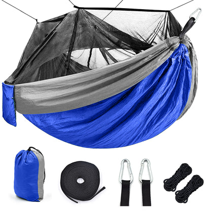 Outdoor Camping Hammock with Mosquito Net – Portable & Breathable Hanging Bed for Hiking and Travel