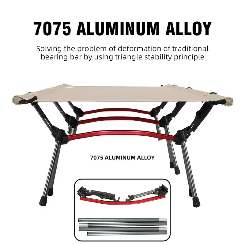 Portable Folding Camping Cot – Comfortable Outdoor Bed for Adults & Kids