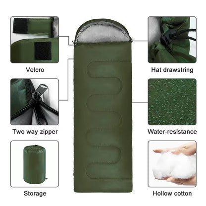 Ultralight 4-Season Camping Sleeping Bag – Waterproof, Warm & Compact