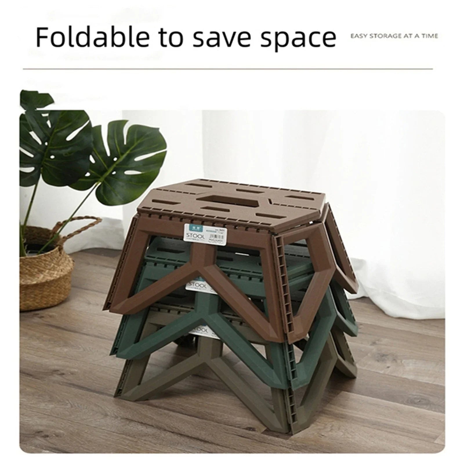 Portable Folding Outdoor Stool – Compact, Durable & Heavy-Duty for Camping, Fishing, Beach