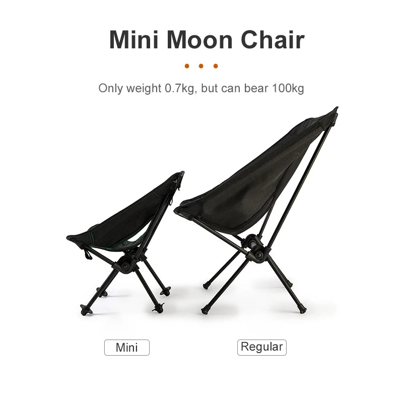 Children’s Folding Camp Chair – Compact Moon Design with Backrest