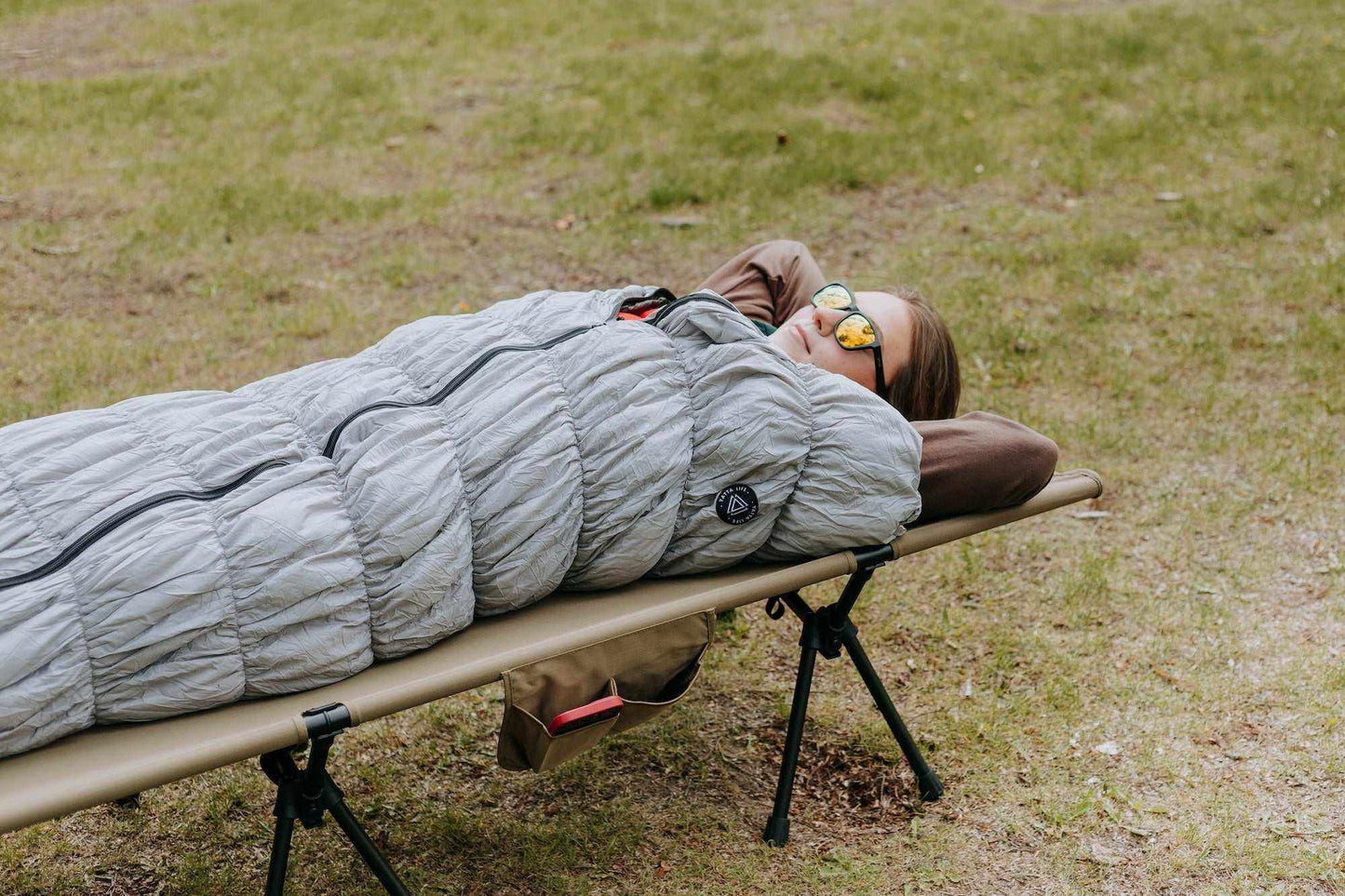Goose Down Sleeping Bag – Lightweight & Warm, Black
