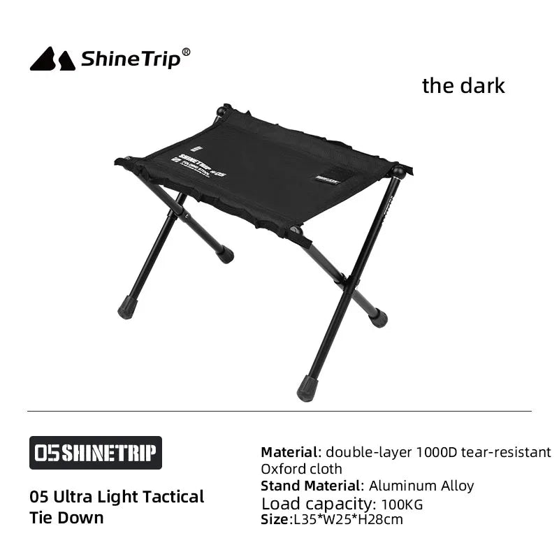 Ultralight Tactical Folding Chair – Aluminum Portable Camp Stool
