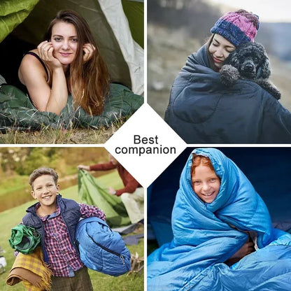 4-Season Lightweight Camping Sleeping Bag – Warm & Compact