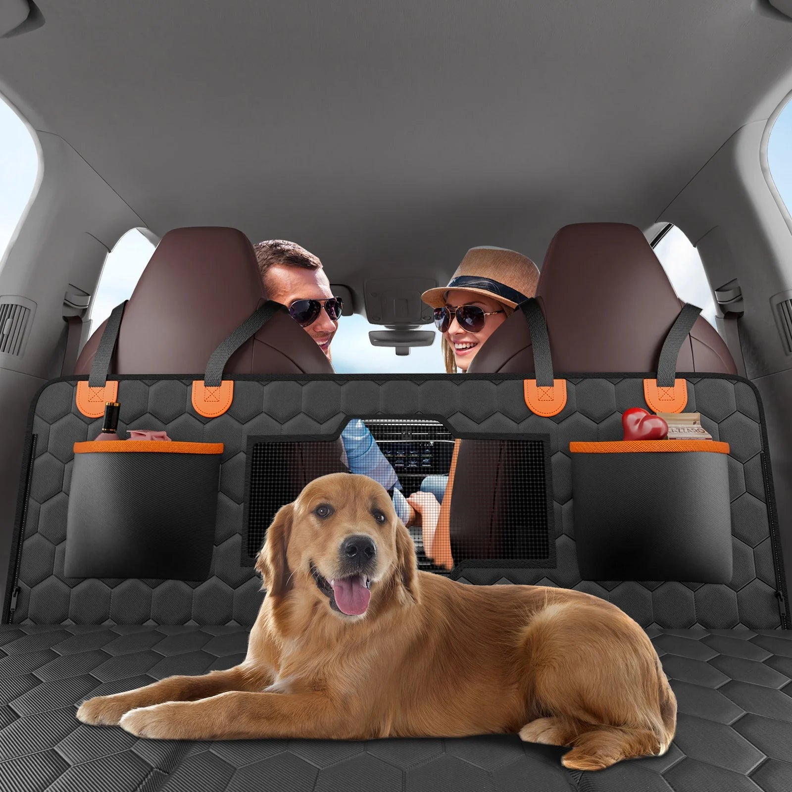 VEVOR Dog Car Seat Cover – 54x25.6 in, Waterproof 600D Back Seat Protector