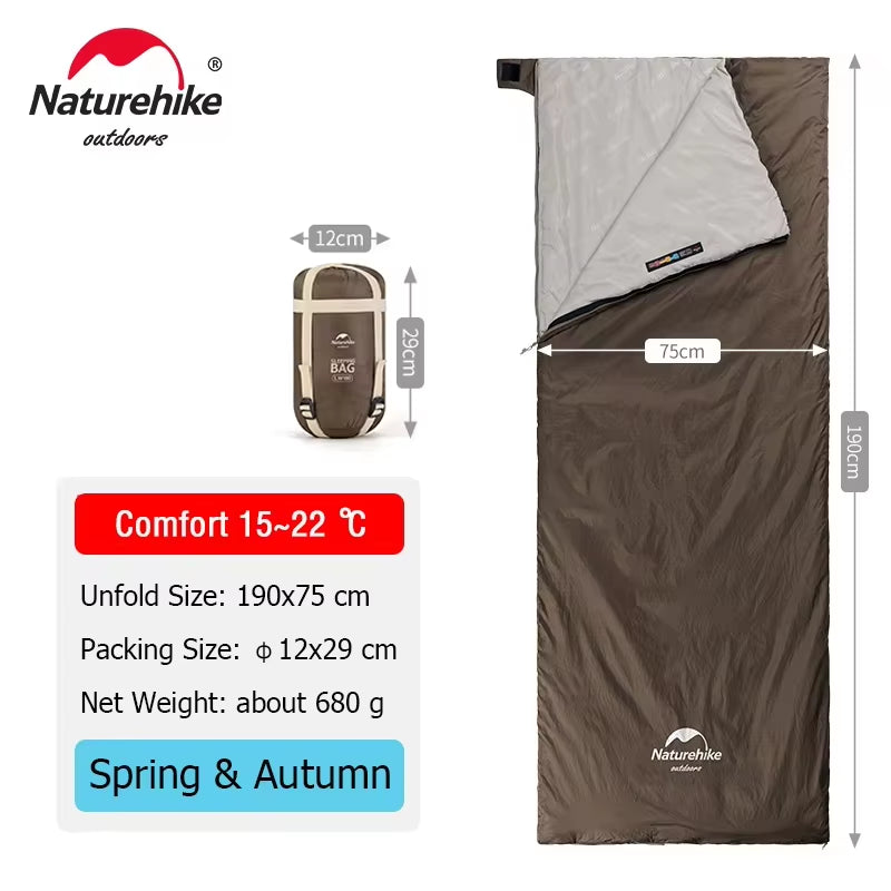 LW180 Ultralight Sleeping Bag – Cotton, Compact & Spring/Summer Ready