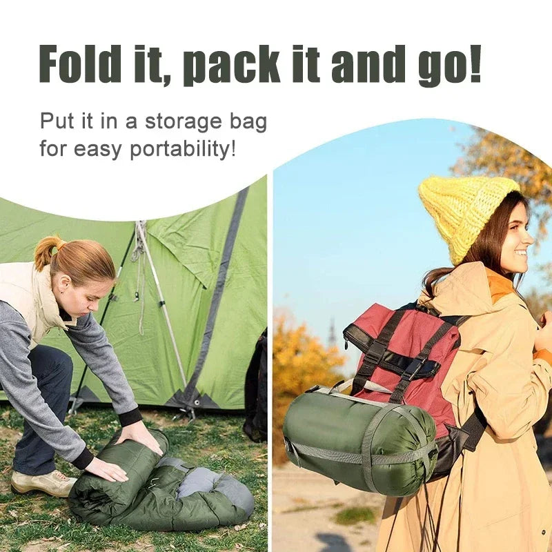 4-Season Lightweight Camping Sleeping Bag – Warm & Compact