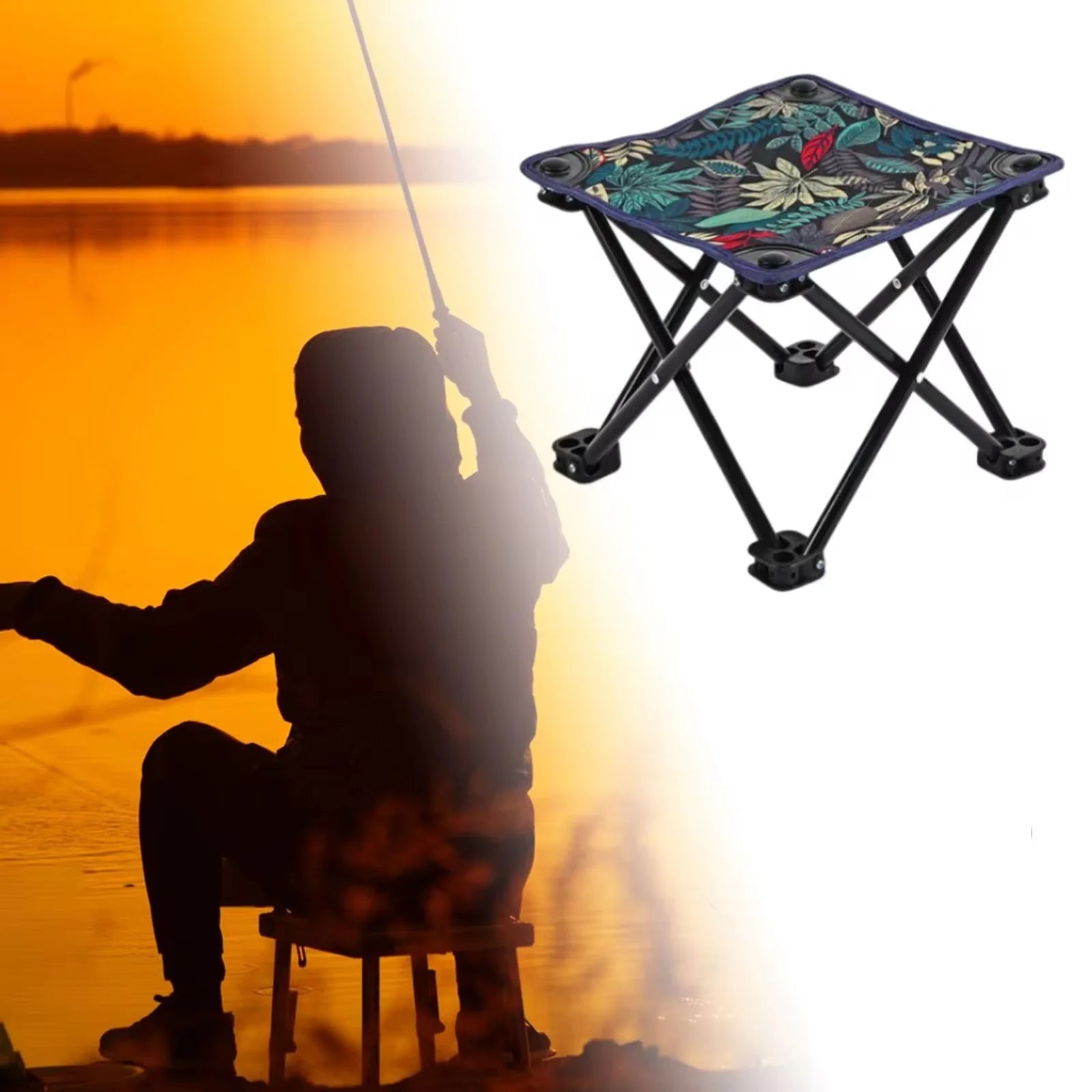 Portable Folding Camping Stool – Lightweight Outdoor Chair for Fishing, Hiking & Beach