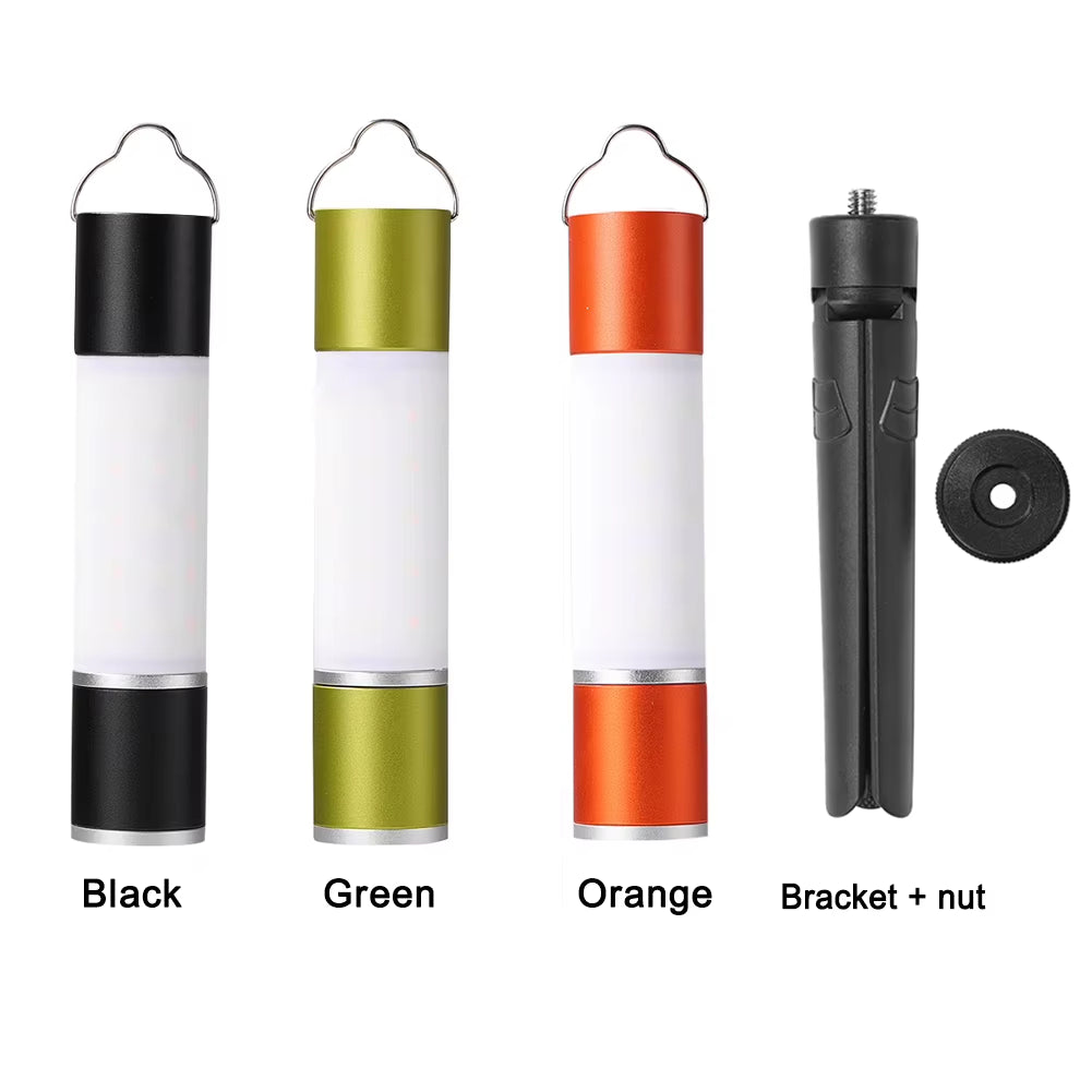 Rechargeable LED Torch – Telescopic Camping Light with Tripod Nut & Table Mode