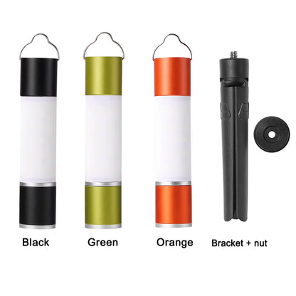 Rechargeable LED Torch – Telescopic Camping Light with Tripod Nut & Table Mode