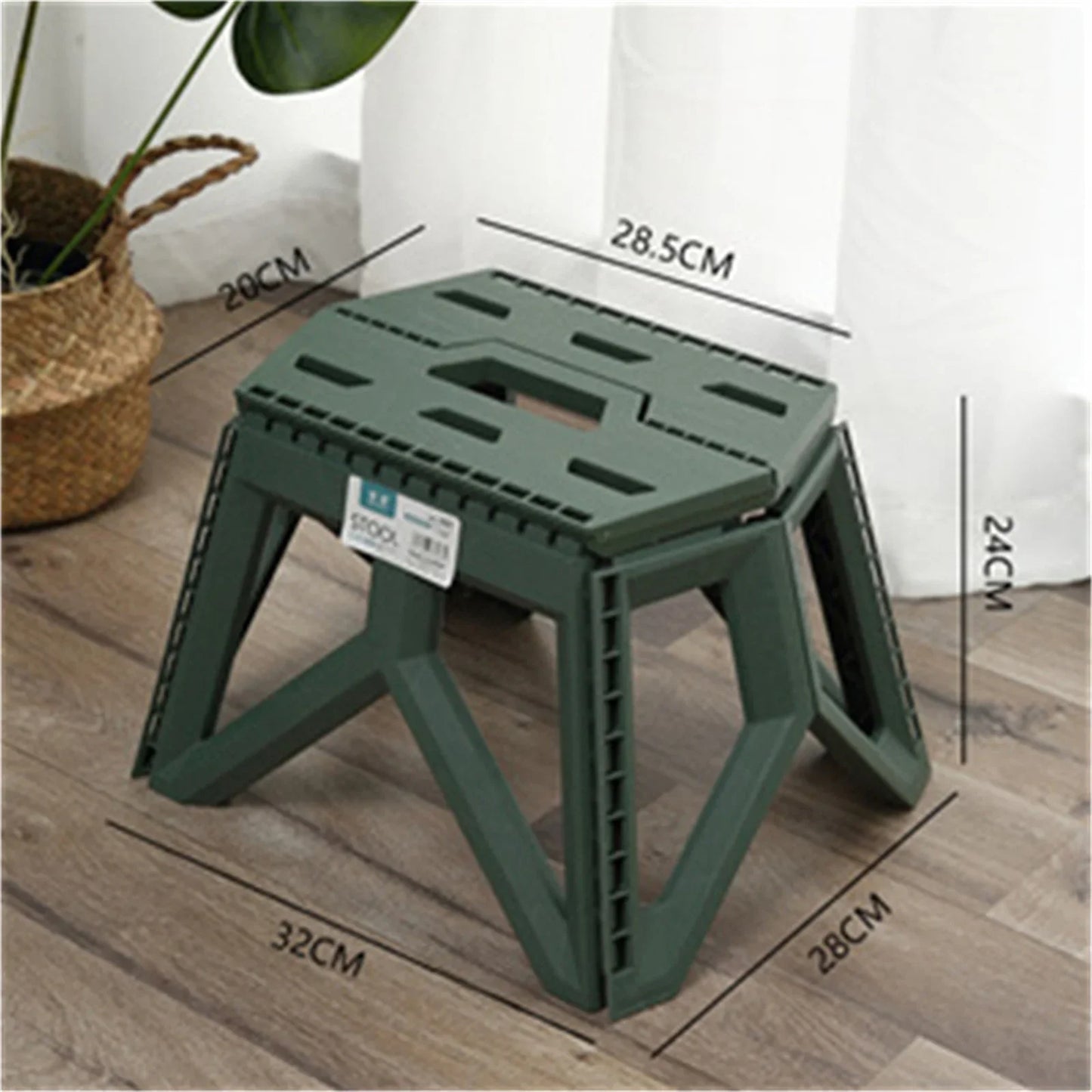 Portable Folding Outdoor Stool – Compact, Durable & Heavy-Duty for Camping, Fishing, Beach
