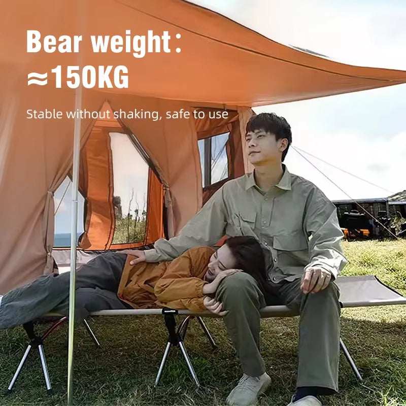 Portable Folding Camping Cot – Comfortable Outdoor Bed for Adults & Kids