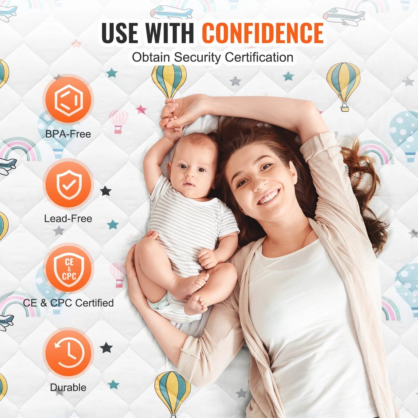 Camp & Crawl™ Baby Play Mat – 50x50 Soft Outdoor Adventure Mat