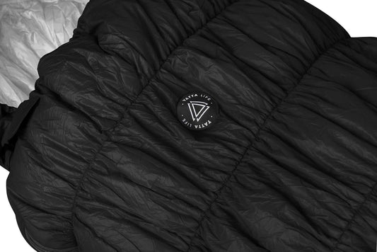 Goose Down Sleeping Bag – Lightweight & Warm, Black