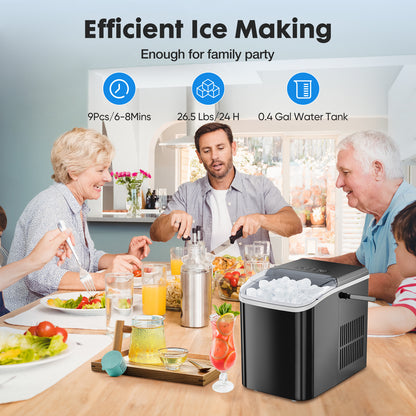 Portable Ice Maker for Home, Camping & Travel