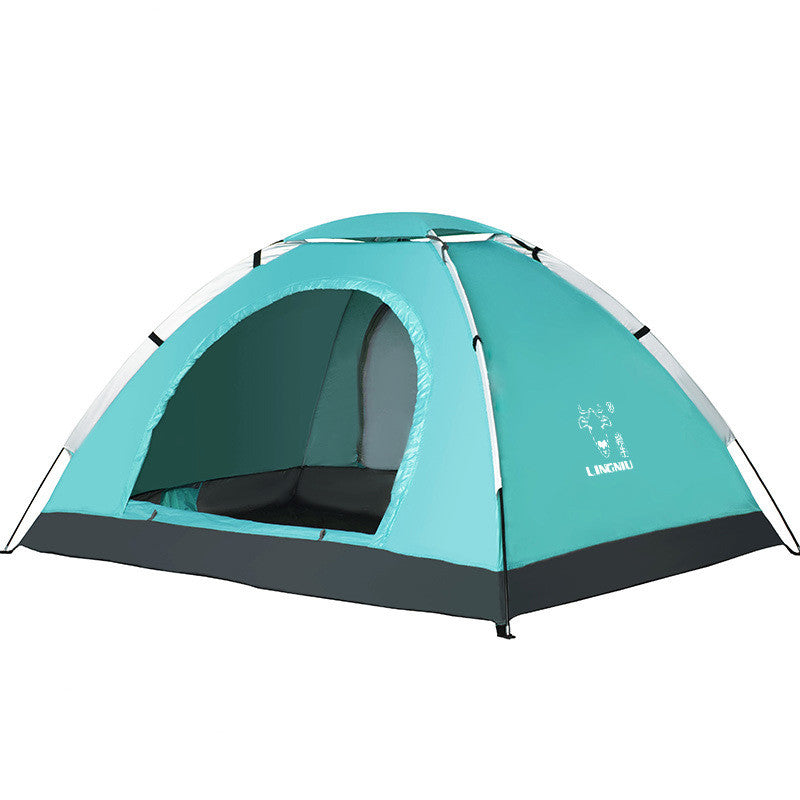 Single-Layer Lightweight Camping Tent – Ideal for Outdoor, Beach & Hiking Trips 3-4 person