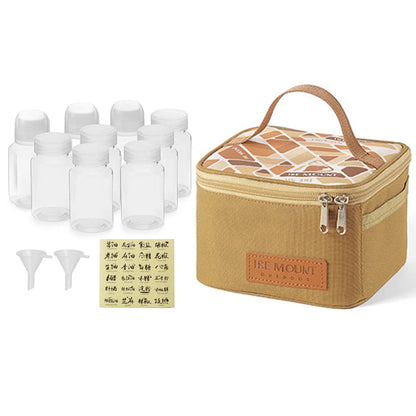 Camping Seasoning Bottle Set Storage Bag Portable Sealing Oil Bottle Large Capacity Condiment Jars Organizer for Camping Picnic