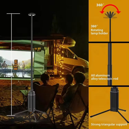 Portable Retractable Camping Lantern – High Brightness Outdoor LED Light