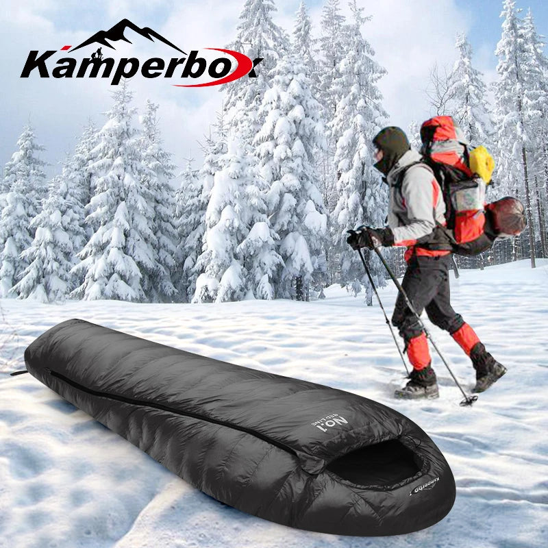 Ultralight Winter Sleeping Bag – Warm & Compact for Camping & Backpacking
