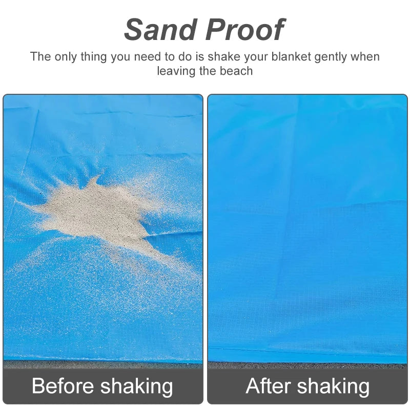 Needoras Waterproof Beach & Camping Blanket – Portable Outdoor Mat for Picnics, Hiking, and Travel