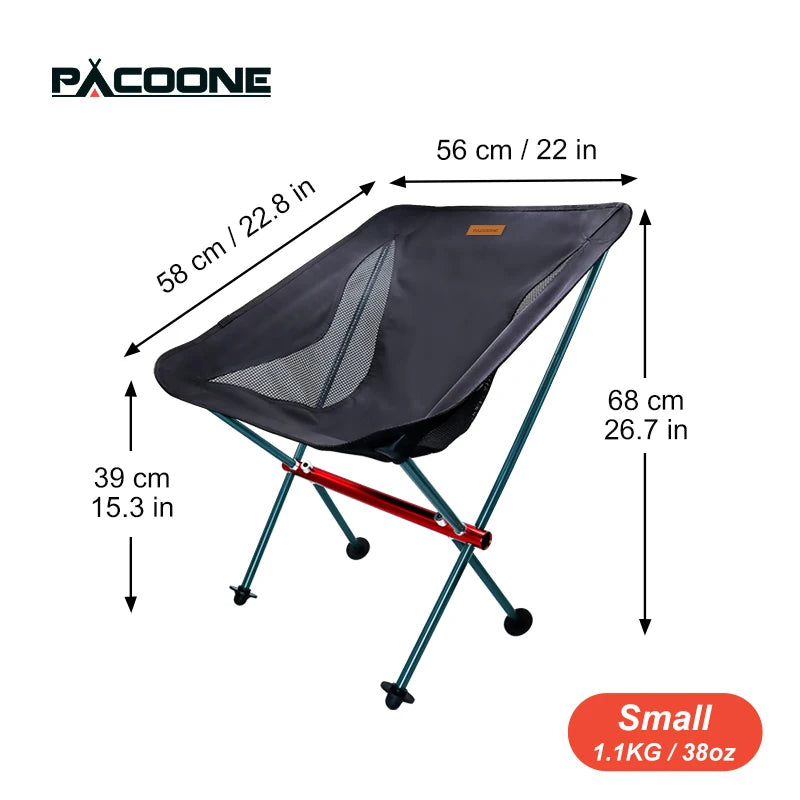 Ultralight Folding Moon Chair – Portable Seat for Camping & Travel