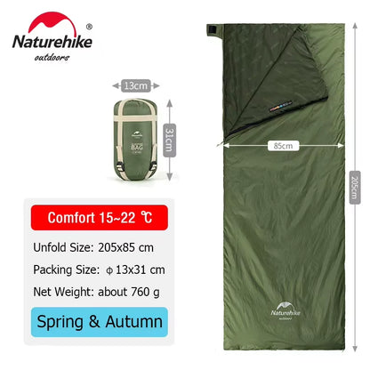 LW180 Ultralight Sleeping Bag – Cotton, Compact & Spring/Summer Ready
